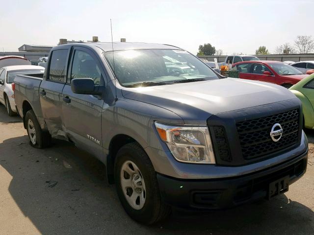 1N6AA1EJ1HN546360 - 2017 NISSAN TITAN S GRAY photo 1