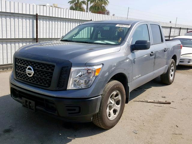 1N6AA1EJ1HN546360 - 2017 NISSAN TITAN S GRAY photo 2