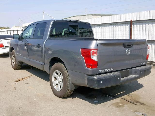 1N6AA1EJ1HN546360 - 2017 NISSAN TITAN S GRAY photo 3