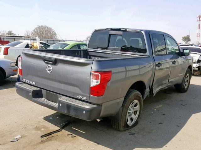 1N6AA1EJ1HN546360 - 2017 NISSAN TITAN S GRAY photo 4