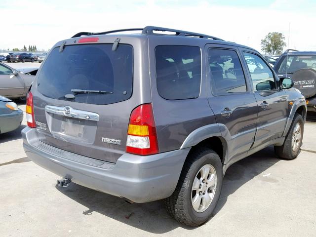 4F2CU08182KM10115 - 2002 MAZDA TRIBUTE LX GRAY photo 4