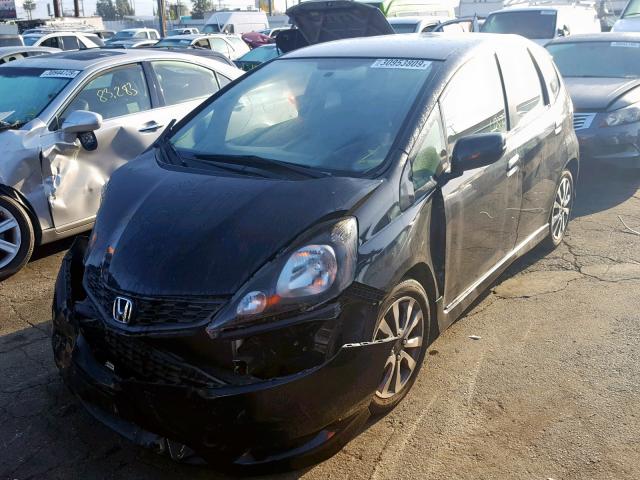 JHMGE8H53DC050828 - 2013 HONDA FIT SPORT BLACK photo 2