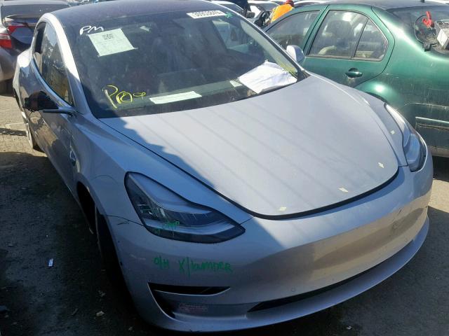 5YJ3E1EA2HF002495 - 2017 TESLA MODEL 3 SILVER photo 1