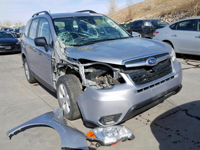 JF2SJABC6FH452355 - 2015 SUBARU FORESTER 2 SILVER photo 1