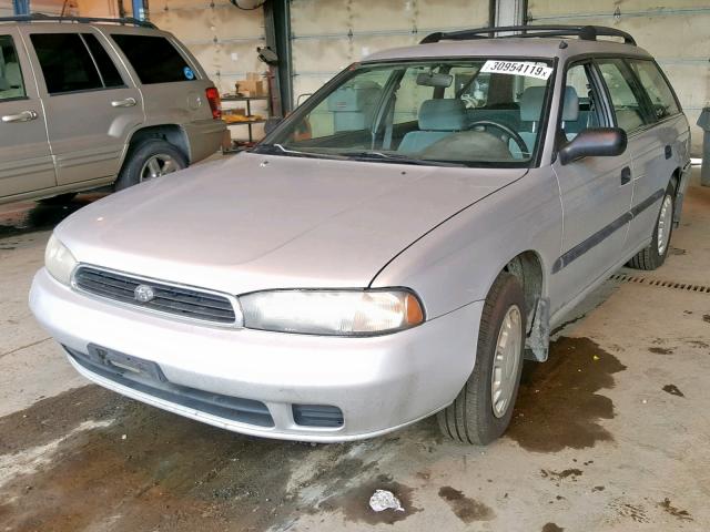 4S3BK4358T7931701 - 1996 SUBARU LEGACY L SILVER photo 2