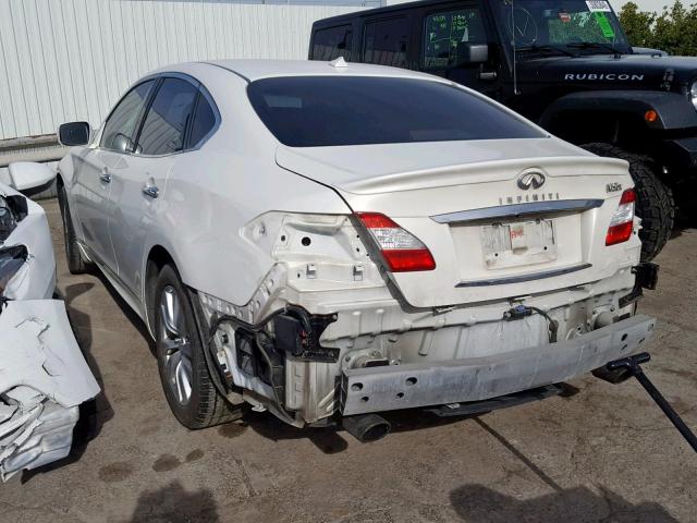 JN1AY1AR6BM570759 - 2011 INFINITI M56 X WHITE photo 3