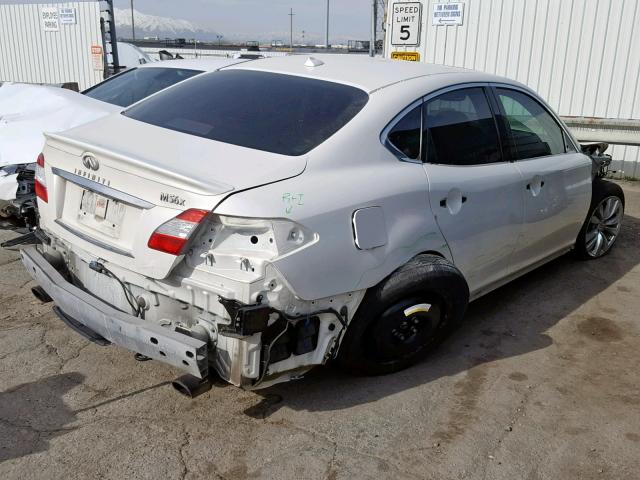 JN1AY1AR6BM570759 - 2011 INFINITI M56 X WHITE photo 4