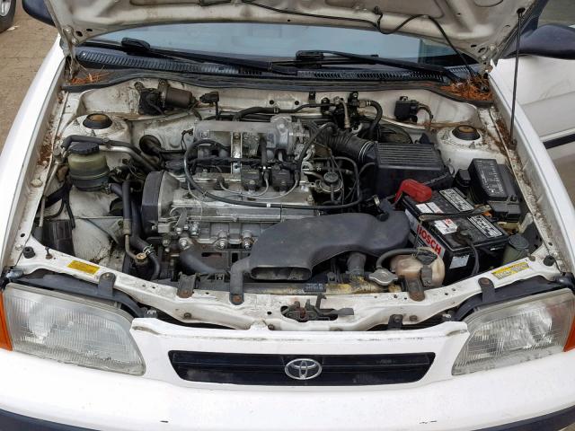 JT2EL56E7S0053934 - 1995 TOYOTA TERCEL DX WHITE photo 7