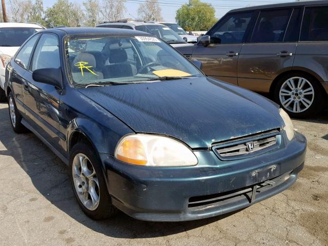 1HGEJ6228VL023411 - 1997 HONDA CIVIC DX GREEN photo 1