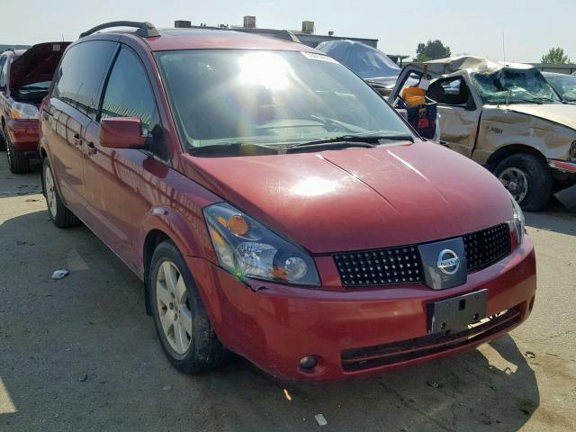 5N1BV28U46N118427 - 2006 NISSAN QUEST S RED photo 1