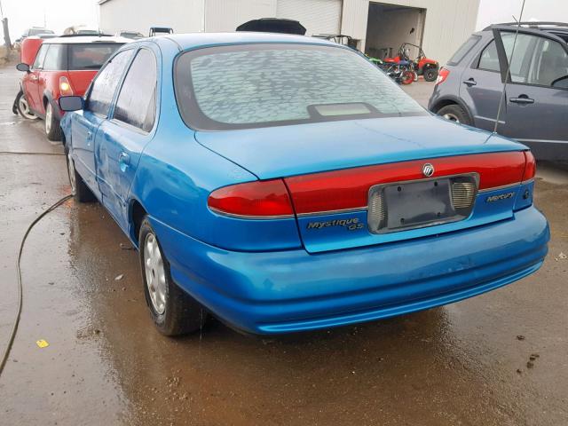 1MELM6538TK612137 - 1996 MERCURY MYSTIQUE G BLUE photo 3