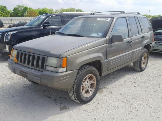 1J4FX78S7WC309227 - 1998 JEEP GRAND CHER GRAY photo 2