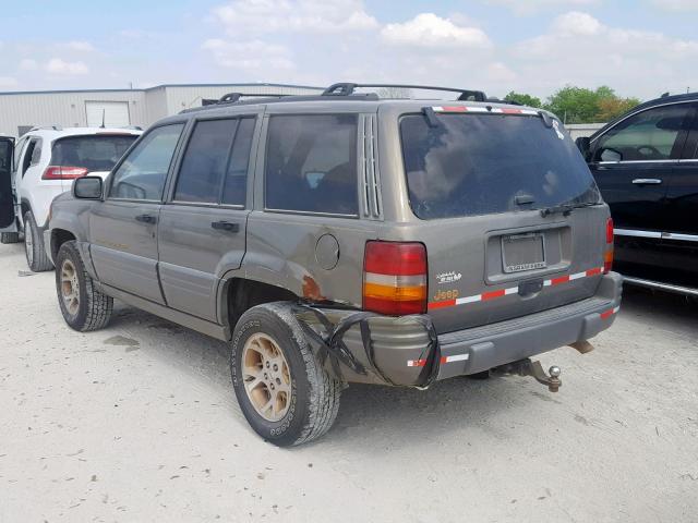 1J4FX78S7WC309227 - 1998 JEEP GRAND CHER GRAY photo 3