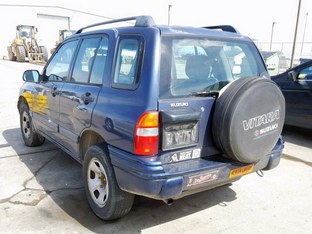 2S3TD52V716104339 - 2001 SUZUKI VITARA JX BLUE photo 3