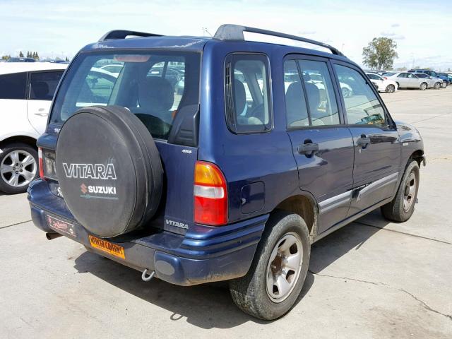 2S3TD52V716104339 - 2001 SUZUKI VITARA JX BLUE photo 4