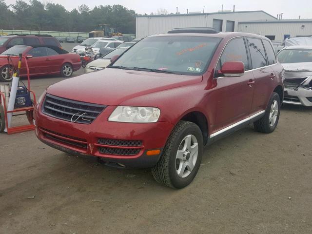 WVGZG77L55D082380 - 2005 VOLKSWAGEN TOUAREG 3. RED photo 2