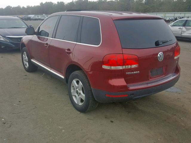 WVGZG77L55D082380 - 2005 VOLKSWAGEN TOUAREG 3. RED photo 3