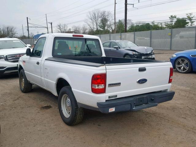 1FTYR10D76PA88921 - 2006 FORD RANGER WHITE photo 3