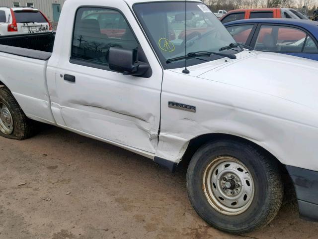 1FTYR10D76PA88921 - 2006 FORD RANGER WHITE photo 9