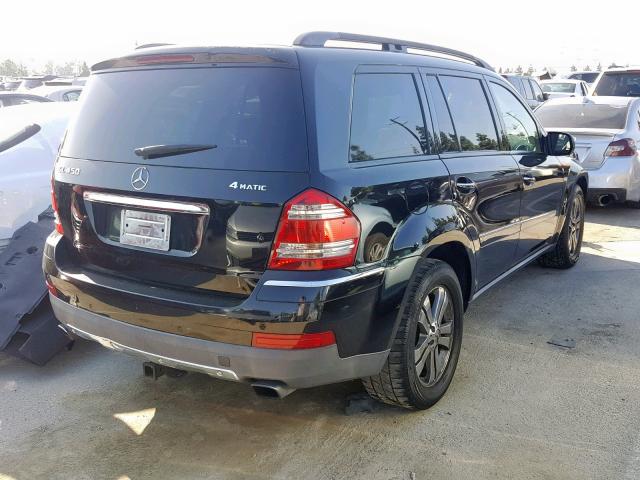 4JGBF71E67A144176 - 2007 MERCEDES-BENZ GL 450 4MA BLACK photo 4