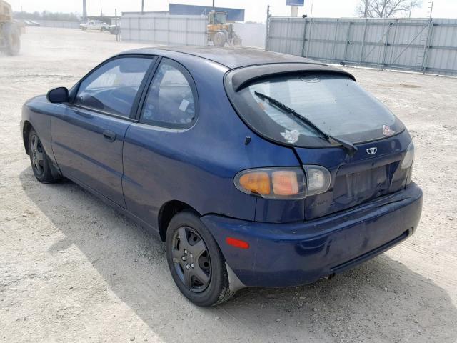 KLATA22652B701901 - 2002 DAEWOO LANOS S BLUE photo 3