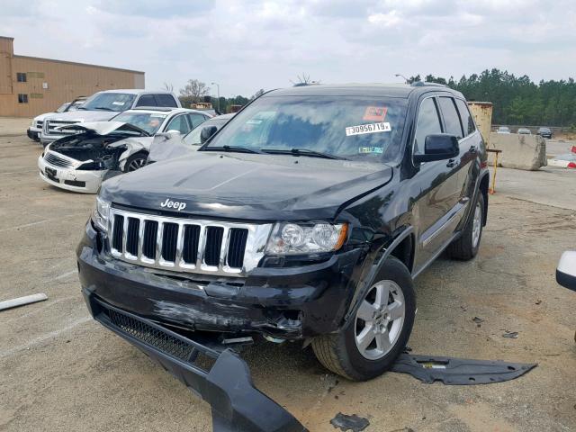 1J4RR4GG0BC584466 - 2011 JEEP GRAND CHER BLACK photo 2