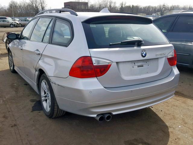 WBAVT73548FZ37954 - 2008 BMW 328 XIT SILVER photo 3