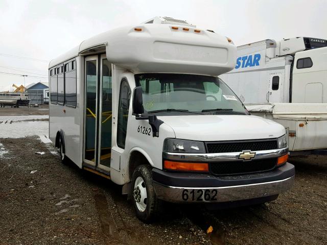 1GB6G5BG8E1107073 - 2014 CHEVROLET EXPRESS G4 WHITE photo 1