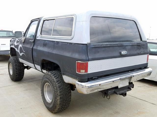 1GKEV18K8KF535259 - 1989 GMC JIMMY V15 BLACK photo 3