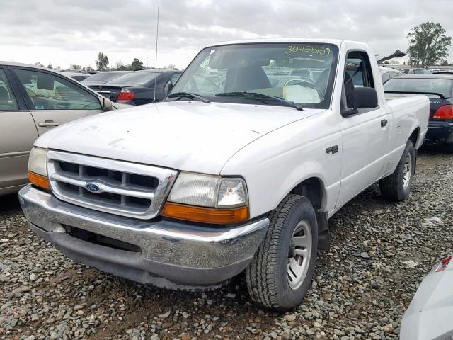 1FTYR10C5XUA49819 - 1999 FORD RANGER WHITE photo 2