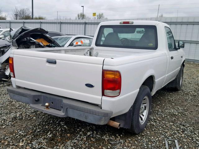 1FTYR10C5XUA49819 - 1999 FORD RANGER WHITE photo 4