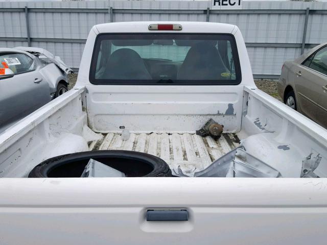 1FTYR10C5XUA49819 - 1999 FORD RANGER WHITE photo 6