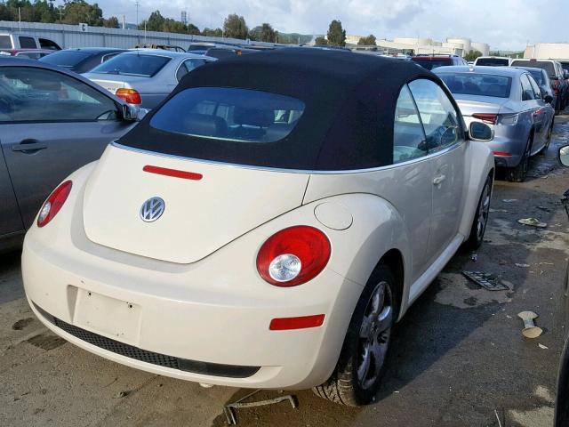 3VWSF31Y26M312241 - 2006 VOLKSWAGEN NEW BEETLE კრემისფერი ფოტო 4