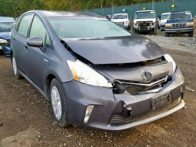 JTDZN3EU7EJ001895 - 2014 TOYOTA PRIUS V GRAY photo 1