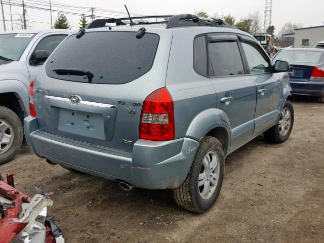 KM8JN72D26U371141 - 2006 HYUNDAI TUCSON GLS GREEN photo 4