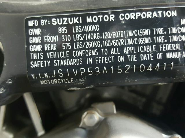 JS1VP53A152104411 - 2005 SUZUKI SV650 BLUE photo 10