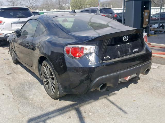 JF1ZNAA14D2725672 - 2013 TOYOTA SCION FR-S BLACK photo 3