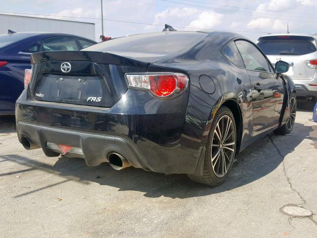 JF1ZNAA14D2725672 - 2013 TOYOTA SCION FR-S BLACK photo 4