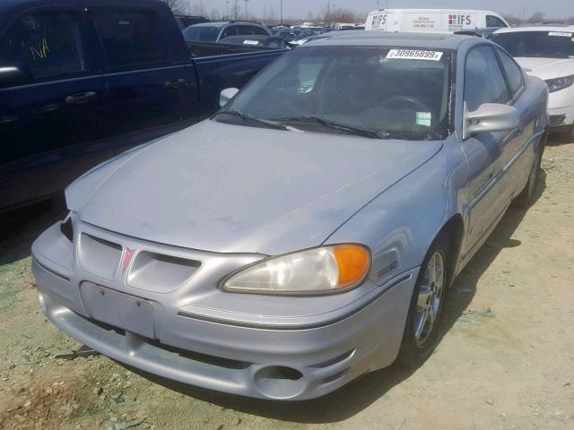 1G2NW12E5YM840416 - 2000 PONTIAC GRAND AM G SILVER photo 2