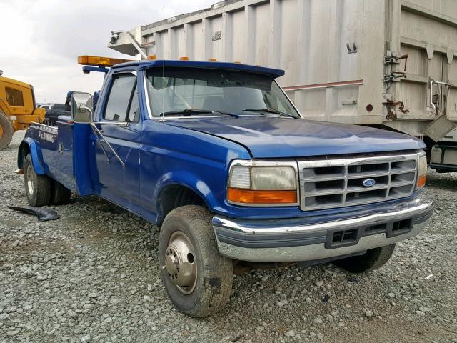 1FDLF47F8VEB06019 - 1997 FORD F SUPER DU BLUE photo 1