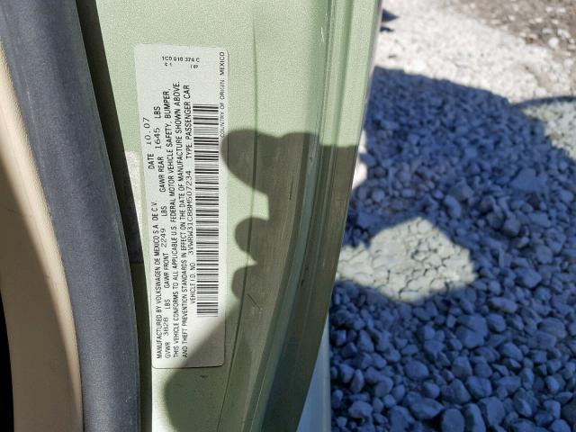 3VWRW31C88M507234 - 2008 VOLKSWAGEN NEW BEETLE Yaşıl foto 10