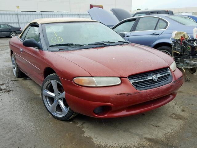 3C3EL45X8TT267537 - 1996 CHRYSLER SEBRING JX RED photo 1