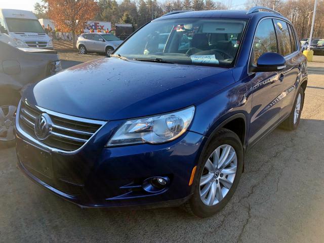 WVGBV75N09W001291 - 2009 VOLKSWAGEN TIGUAN SE BLUE photo 2