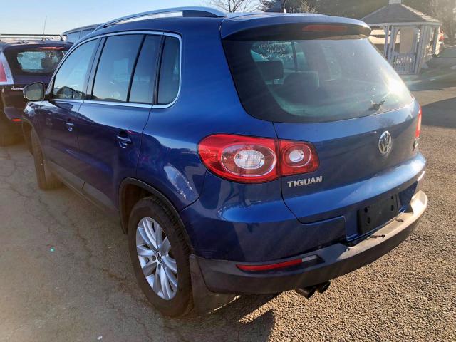 WVGBV75N09W001291 - 2009 VOLKSWAGEN TIGUAN SE BLUE photo 6