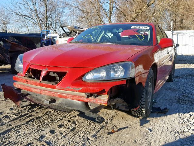 2G2WP552X81187815 - 2008 PONTIAC GRAND PRIX RED photo 2