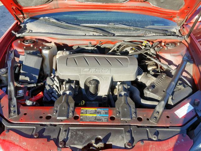 2G2WP552X81187815 - 2008 PONTIAC GRAND PRIX RED photo 7