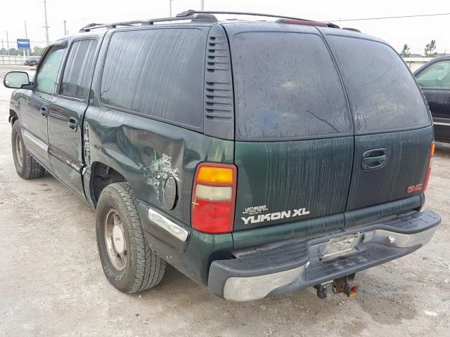 1GKEC16T31J220382 - 2001 GMC YUKON XL C GREEN photo 3