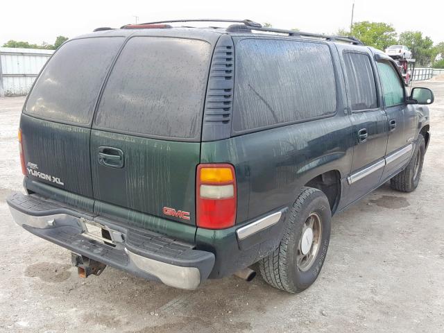 1GKEC16T31J220382 - 2001 GMC YUKON XL C GREEN photo 4