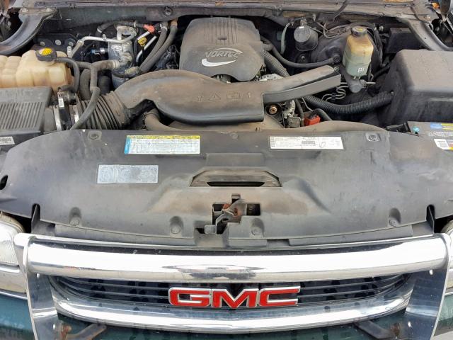 1GKEC16T31J220382 - 2001 GMC YUKON XL C GREEN photo 7