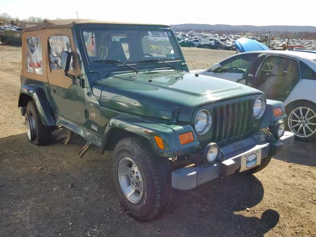 1J4FA59S91P372819 - 2001 JEEP WRANGLER / GREEN photo 1